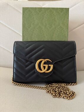 Gucci Chevron Marmont Bag AUTHENTIC